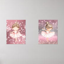 Œuvre d'art murale ballerine
