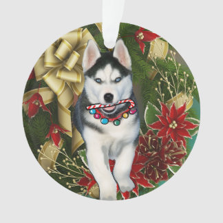 Oeuvre de Noël sibérien de Husky