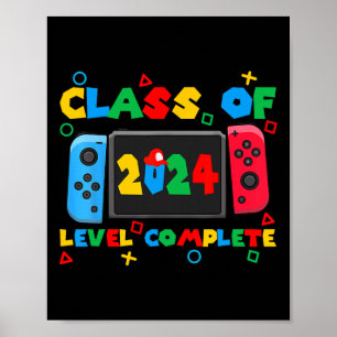 Of 2024 Level Complete Video Gamer Senior Graduati Poster