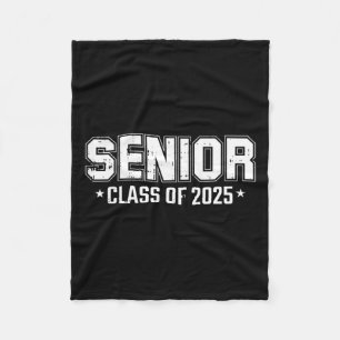 Of 2025 Senior Graduation High School College Grad Fleece Blanket