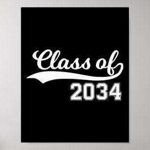 Of 2034 Grow With Me First Day Of School Poster