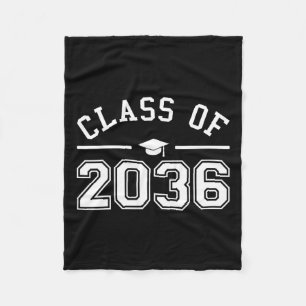 Of 2036 Grow With Me First Day Kindergarten Gradua Fleece Blanket
