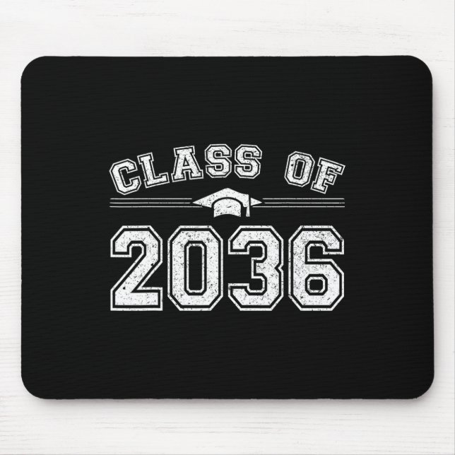Of 2036 Grow With Me First Day Of School Graduate  Mouse Pad (Front)