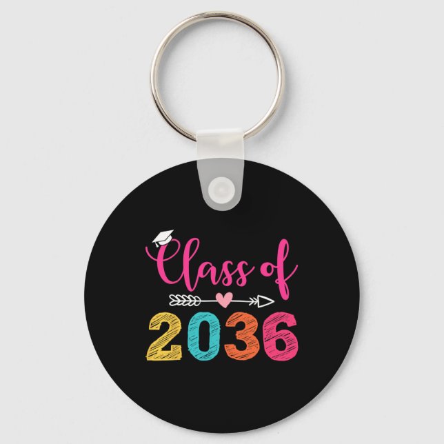 Of 2036 Grow With Me Graduation  Keychain (Front)