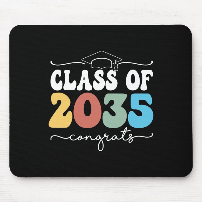 Of 2036 Kindergarten First Day Graduation Grow Wit Mouse Pad (Front)