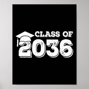 Of 2036 Shirt Women Men Kids Senior Graduation 203 Poster
