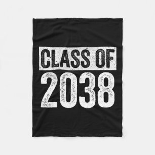 Of 2038 Senior 2038 Graduation Shirt Fleece Blanket