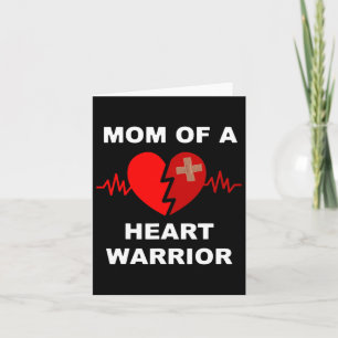 Of A Heart Warrior T Shirt Heart Problem Chd Aware Card