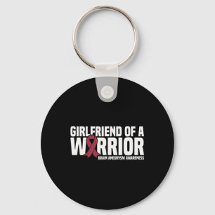 Of A Warrior Brain Aneurysm Awareness Keychain