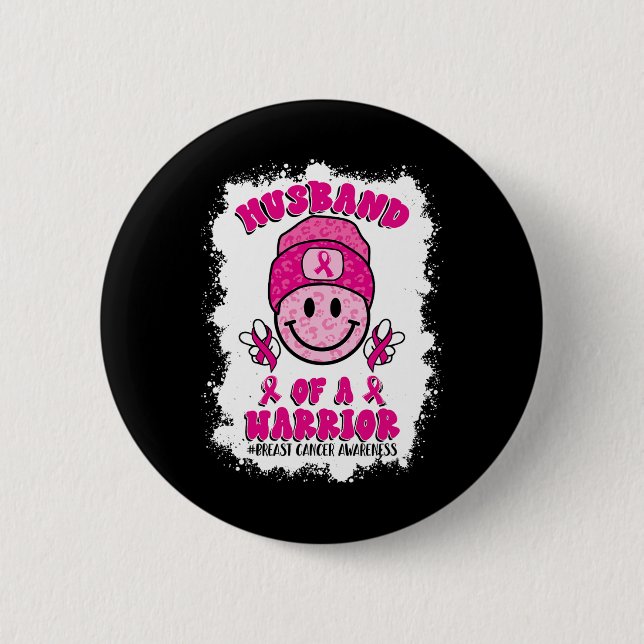 Of A Warrior Breast Cancer Awareness Support Squad 2 Inch Round Button (Front)