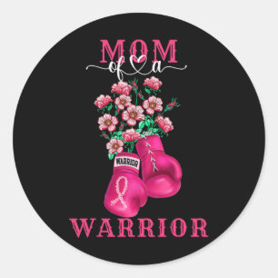 Of A Warrior Breast Cancer Awareness Support Squad Classic Round Sticker