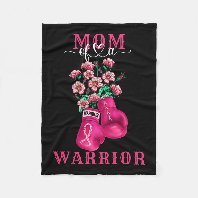 Of A Warrior Breast Cancer Awareness Support Squad Fleece Blanket (Front)