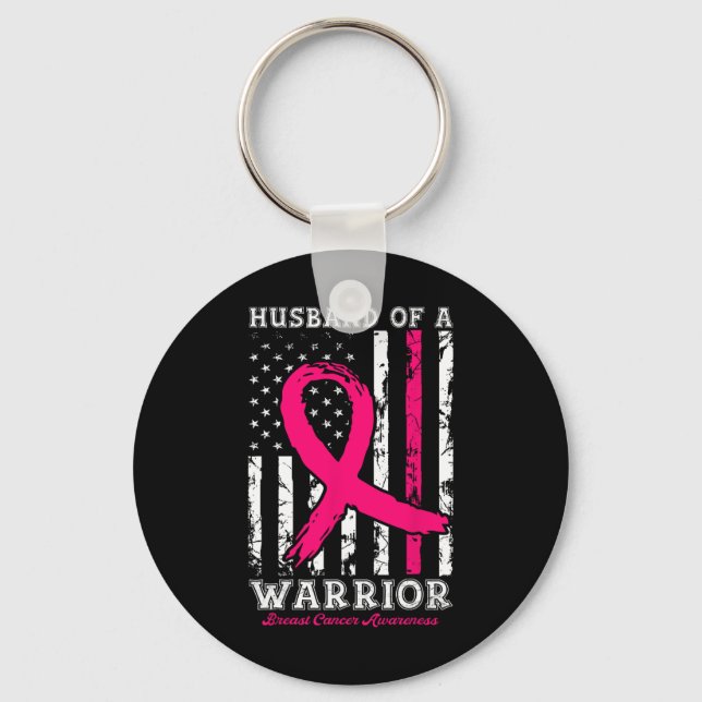 Of A Warrior Breast Cancer Awareness Support Squad Keychain (Front)