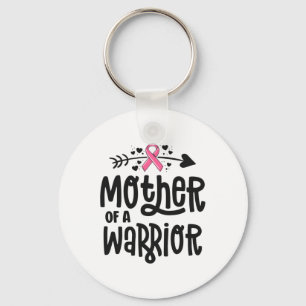 Of A Warrior Family Breast Cancer Pink Ribbon  Keychain