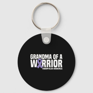 Of A Warrior Fibromyalgia Awareness Keychain
