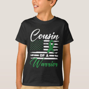 Of A Warrior Flag Gallbladder Or Bile Duct Cancer  T-Shirt