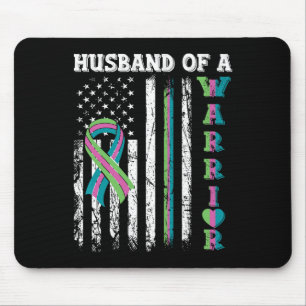 Of A Warrior Metastatic Breast Cancer Usa Flag  Mouse Pad