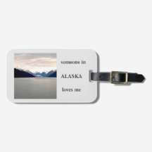 Of Alaska Love Luggage Tag