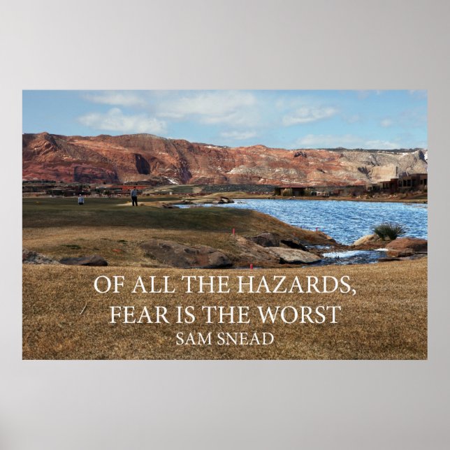 Of All The Hazards, Fear Is The Worst Poster (Front)