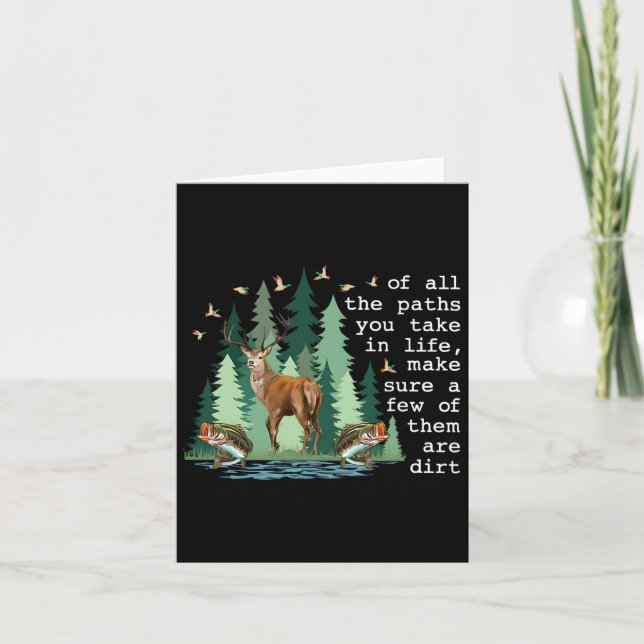 Of All The Paths You Take In Life Make Sure A Few  Card (Front)