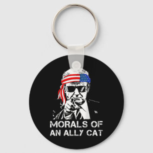 Of An Ally Cat Funny Trump 2024 Trump President Keychain