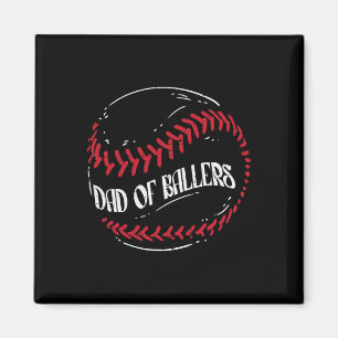 Of Ballers Baseball Funny Fathers Day Men Daddy  Magnet
