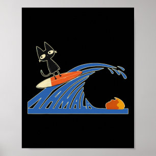 Of Blue Cats Blue Cats Wave For Kamala Cats Funny  Poster