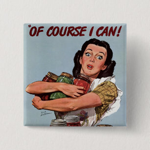 "Of Course I Can!" 2 Inch Square Button