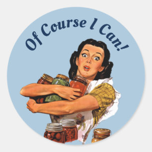 Of Course I Can Classic Round Sticker