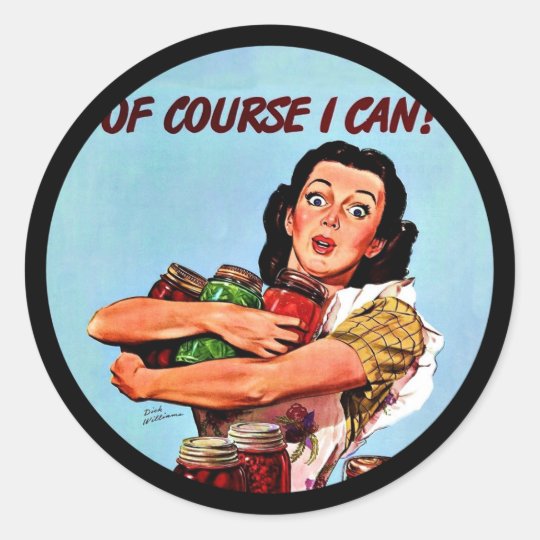 Of Course I Can! Classic Round Sticker