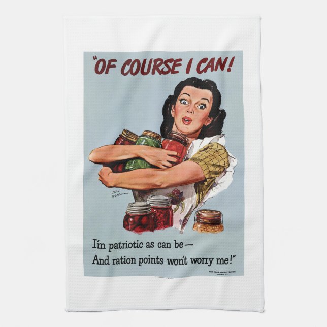 Of Course I Can Kitchen Towel (Vertical)
