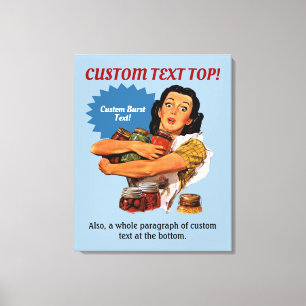 Of Course I Can Stretched Canvas Print