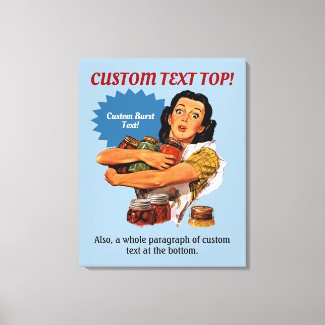 Of Course I Can Stretched Canvas Print (Front)