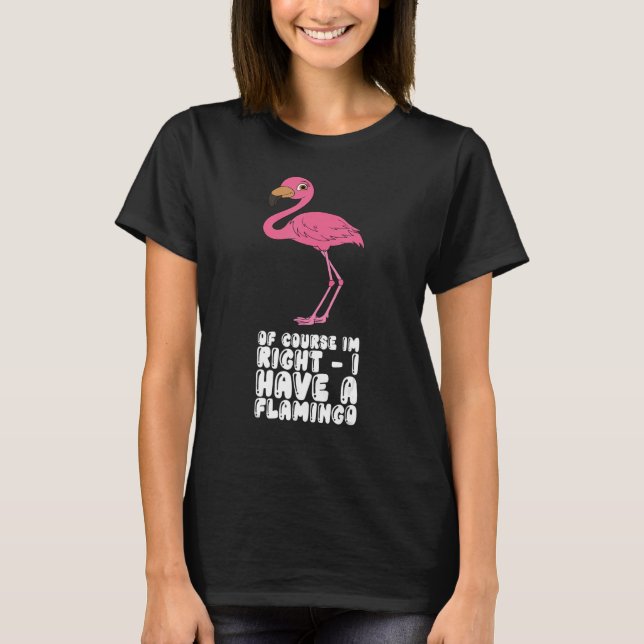 Of Course Im Right I Have A Flamingo T-Shirt (Front)