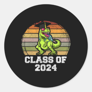 Of Dinosaur Apparel Hello Summer Teacher Student  Classic Round Sticker