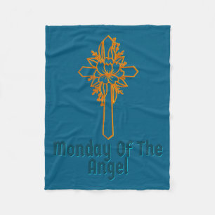 Of Easter Religious Monday Angel Fleece Blanket