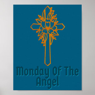 Of Easter Religious Monday Angel Poster