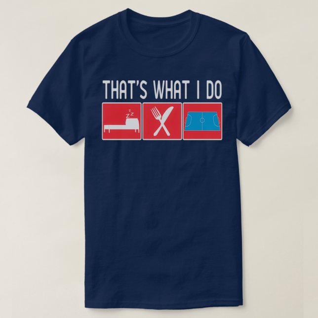 of Eat Sleep Futsal Repeat T-Shirt (Design Front)