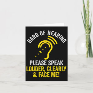 Of Hearing Asl Hearing Impaired Deaf Awareness Quo Card
