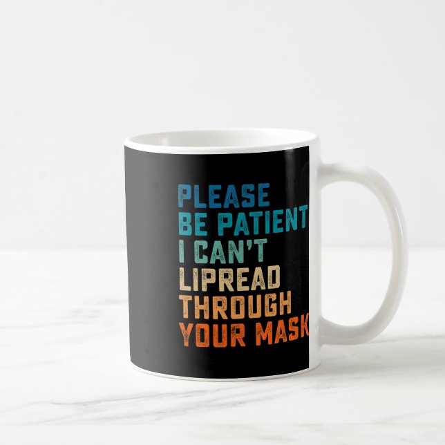 Of Hearing Asl Sign Hearing Impaired Deaf Awarenes Coffee Mug (Right)