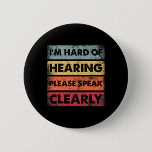 Of Hearing Deaf Hearing Impaired Asl Sign Language 2 Inch Round Button