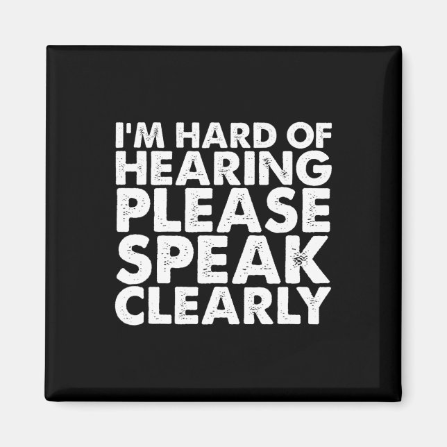 Of Hearing Deaf Hearing Impaired Asl Sign Language Magnet (Front)