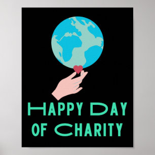 Of International Day Of Charity Sticker Poster