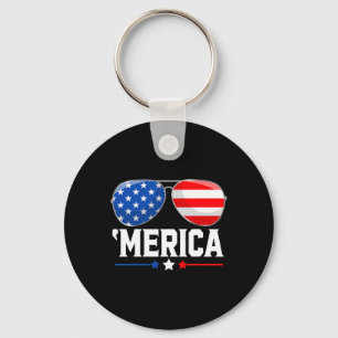 Of July America Independence Day Usa Flag Red Whit Keychain