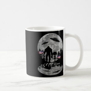 Of July Bigfoot Alien Ufo Funny Patriotic Women Ki Coffee Mug