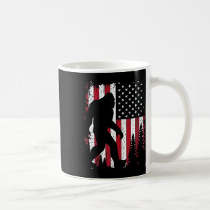Of July Bigfoot Sasquatch American Flag Patriotic  Coffee Mug