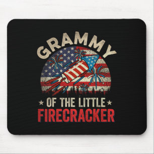Of July Birthday Grammy Of The Little Firecracker Mouse Pad