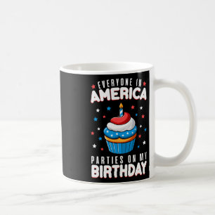 Of July Birthday Party Boy Girl Fourth Of July Bda Coffee Mug