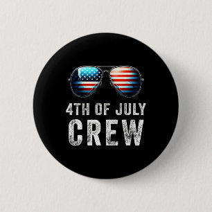 Of July Crew Matching Family Outfits Men Women Kid 2 Inch Round Button