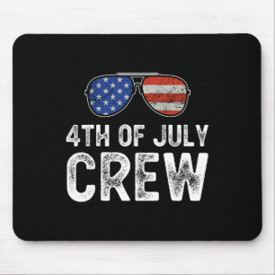 Of July Crew Matching Family Outfits Men Women Kid Mouse Pad